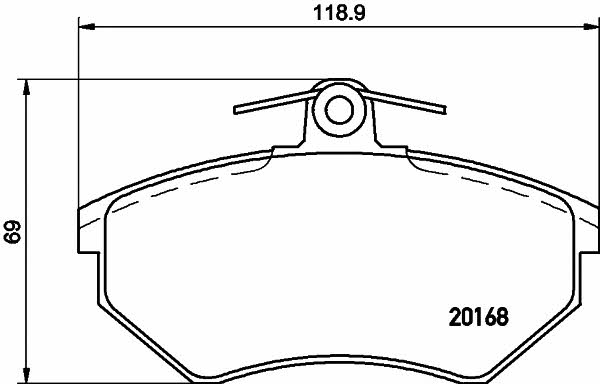 Textar 2016801 Brake Pad Set, disc brake 2016801: Buy near me in Poland at 2407.PL - Good price!