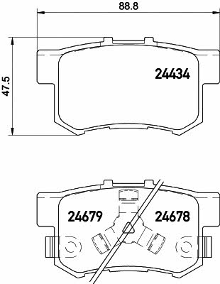 Textar 2443402 Brake Pad Set, disc brake 2443402: Buy near me in Poland at 2407.PL - Good price!