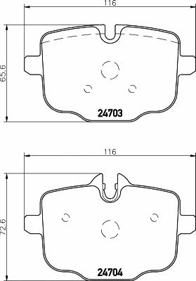 Textar 2470381 Brake Pad Set, disc brake 2470381: Buy near me in Poland at 2407.PL - Good price!