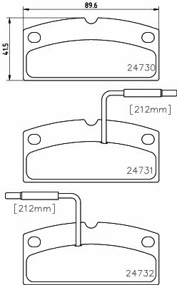Textar 2473001 Brake Pad Set, disc brake 2473001: Buy near me in Poland at 2407.PL - Good price!