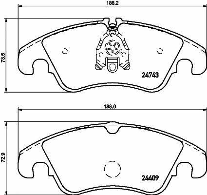 Textar 2474302 Brake Pad Set, disc brake 2474302: Buy near me in Poland at 2407.PL - Good price!