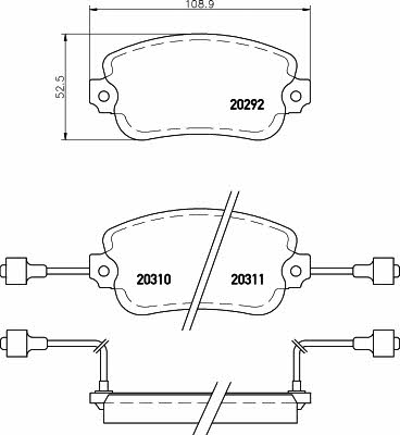 Textar 2029203 Brake Pad Set, disc brake 2029203: Buy near me in Poland at 2407.PL - Good price!