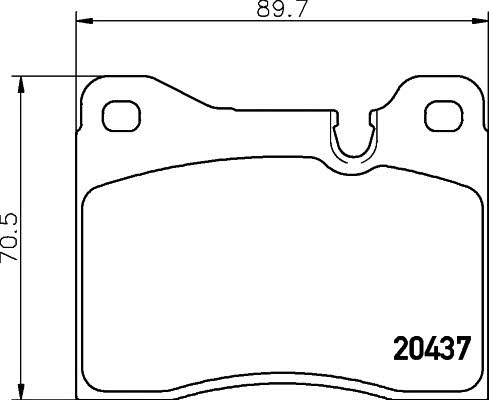 Textar 2043702 Brake Pad Set, disc brake 2043702: Buy near me in Poland at 2407.PL - Good price!