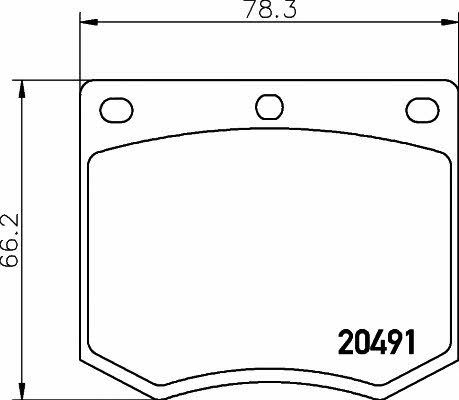 Textar 2049105 Brake Pad Set, disc brake 2049105: Buy near me in Poland at 2407.PL - Good price!