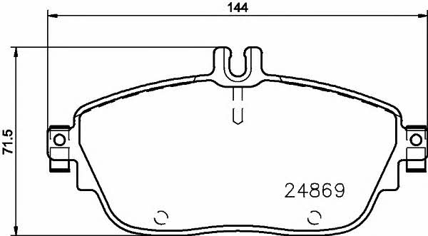 Textar 2486901 Brake Pad Set, disc brake 2486901: Buy near me in Poland at 2407.PL - Good price!