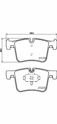 Textar 2519901 Brake Pad Set, disc brake 2519901: Buy near me in Poland at 2407.PL - Good price!