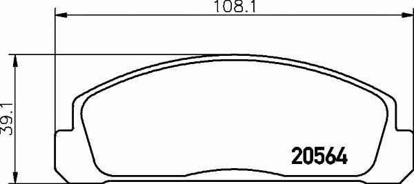 Textar 2056401 Scheibenbremsbeläge, Set 2056401: Kaufen Sie zu einem guten Preis in Polen bei 2407.PL!