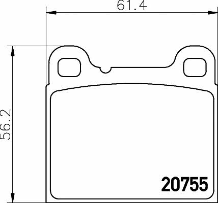 Textar 2075506 Brake Pad Set, disc brake 2075506: Buy near me in Poland at 2407.PL - Good price!