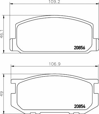 Textar 2085602 Тормозные колодки дисковые, комплект 2085602: Отличная цена - Купить в Польше на 2407.PL!