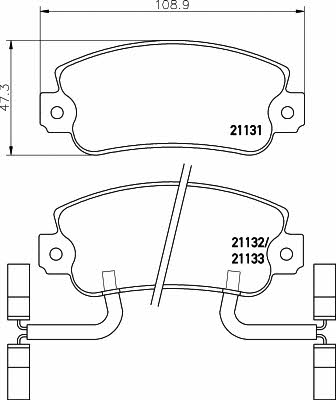 Textar 2113103 Brake Pad Set, disc brake 2113103: Buy near me in Poland at 2407.PL - Good price!