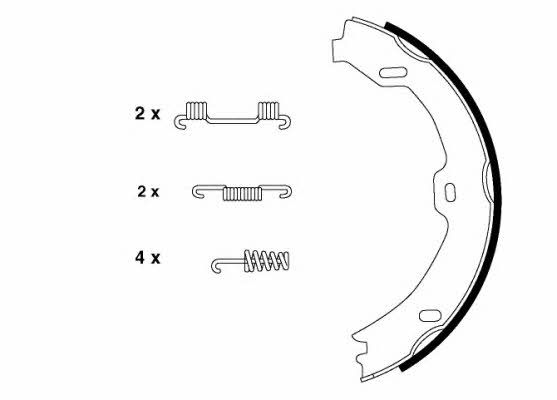 Textar 91058800 Parking brake shoes 91058800: Buy near me at 2407.PL in Poland at an Affordable price!