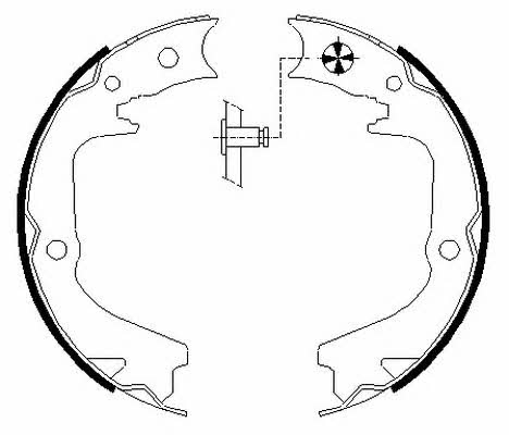 Textar 91080400 Parking brake shoes 91080400: Buy near me in Poland at 2407.PL - Good price!