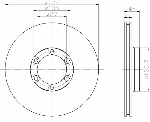 Textar 92074600 Front brake disc ventilated 92074600: Buy near me in Poland at 2407.PL - Good price!