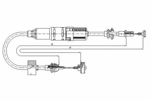 Textar 58002500 Clutch cable 58002500: Buy near me in Poland at 2407.PL - Good price!