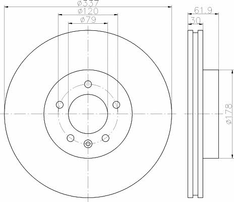 Textar 92134603 Ventilated disc brake, 1 pcs. 92134603: Buy near me at 2407.PL in Poland at an Affordable price!