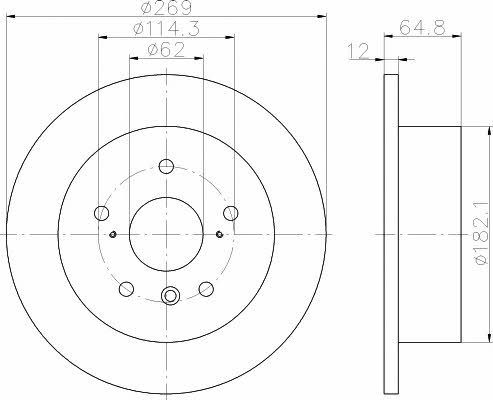 Textar 92139800 Bremsscheibe hinten, unbelüftet 92139800: Kaufen Sie zu einem guten Preis in Polen bei 2407.PL!