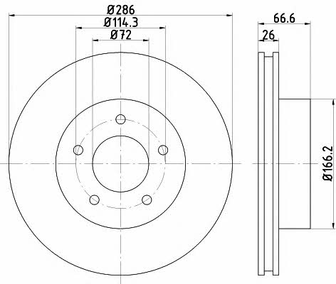 Textar 92169003 Innenbelüftete Bremsscheibe vorne 92169003: Kaufen Sie zu einem guten Preis in Polen bei 2407.PL!