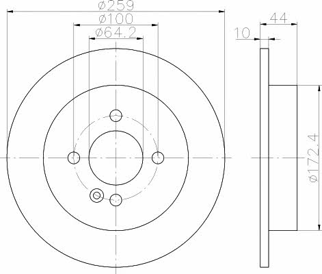 Textar 92175003 Bremsscheibe hinten, unbelüftet 92175003: Kaufen Sie zu einem guten Preis in Polen bei 2407.PL!