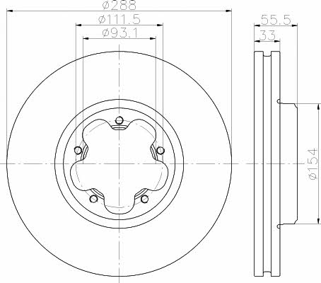 Textar 93260600 Ventilated disc brake, 1 pcs. 93260600: Buy near me in Poland at 2407.PL - Good price!