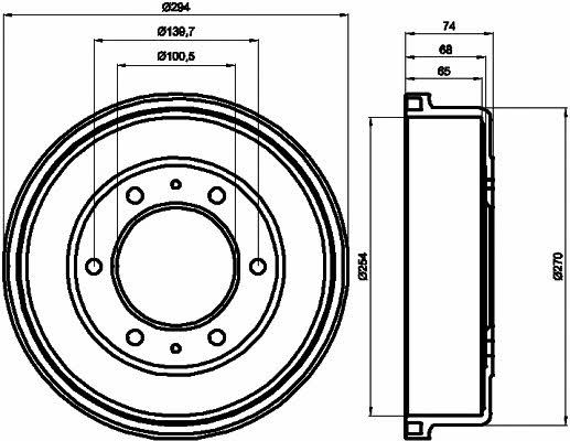 Textar 94022100 Rear brake drum 94022100: Buy near me at 2407.PL in Poland at an Affordable price!