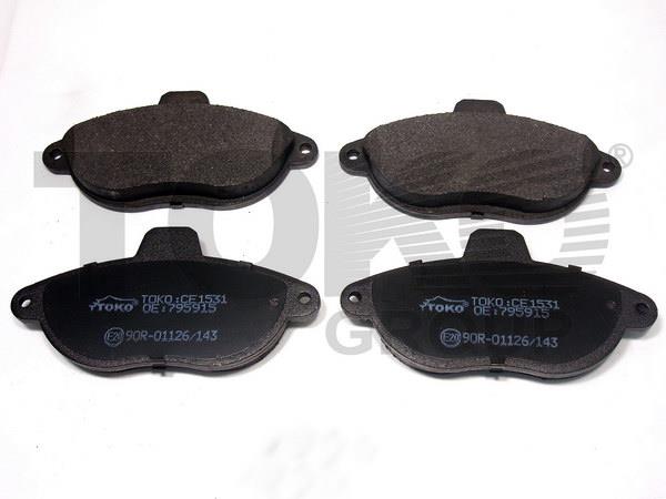 Toko T2136031 Front disc brake pads, set T2136031: Buy near me at 2407.PL in Poland at an Affordable price!