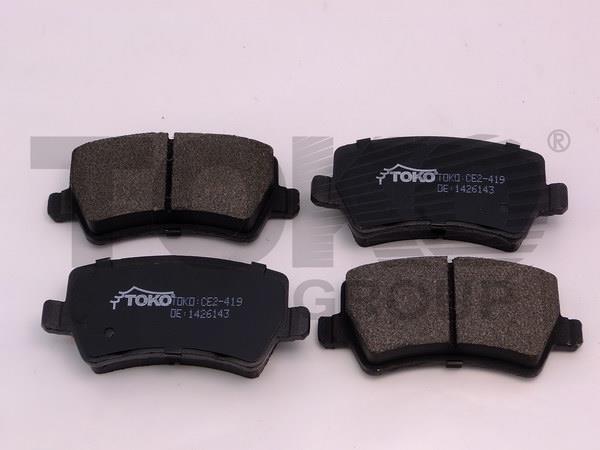 Toko T2235019 Rear disc brake pads, set T2235019: Buy near me at 2407.PL in Poland at an Affordable price!