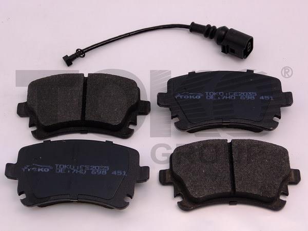 Toko T2252035 Rear disc brake pads, set T2252035: Buy near me in Poland at 2407.PL - Good price!