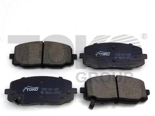 Toko T2104020 Тормозные колодки дисковые передние, комплект T2104020: Отличная цена - Купить в Польше на 2407.PL!