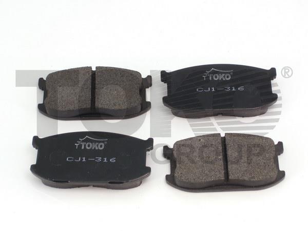Toko T2112016W Front disc brake pads, set T2112016W: Buy near me in Poland at 2407.PL - Good price!