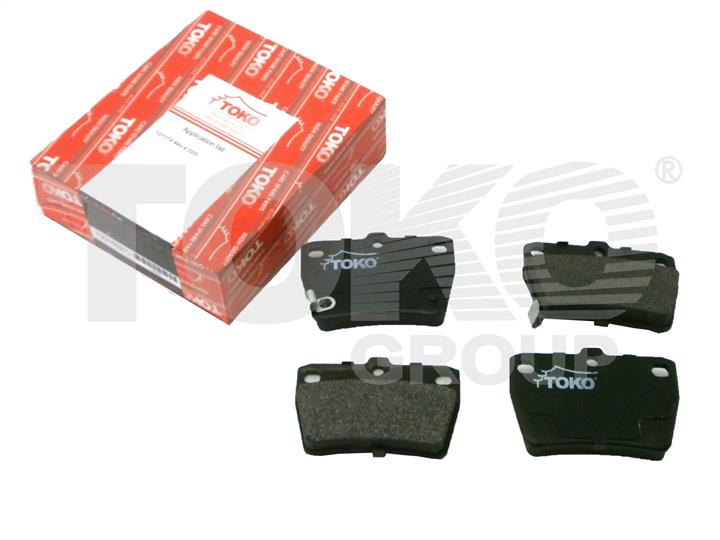 Toko T2215027L Rear disc brake pads, set T2215027L: Buy near me in Poland at 2407.PL - Good price!