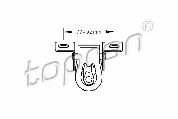 Topran 103 025 Exhaust mounting bracket 103025: Buy near me in Poland at 2407.PL - Good price!