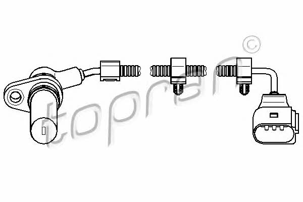 Topran 110 896 Crankshaft position sensor 110896: Buy near me in Poland at 2407.PL - Good price!