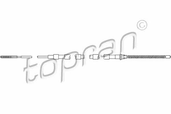 Topran 110 990 Cable Pull, parking brake 110990: Buy near me at 2407.PL in Poland at an Affordable price!