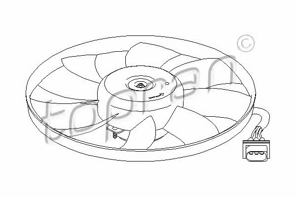 Topran 111 452 Hub, engine cooling fan wheel 111452: Buy near me at 2407.PL in Poland at an Affordable price!
