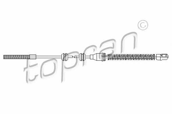 Topran 200 873 Parking brake cable left 200873: Buy near me in Poland at 2407.PL - Good price!