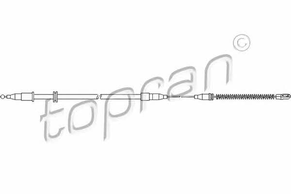Topran 200 877 Parking brake cable left 200877: Buy near me in Poland at 2407.PL - Good price!