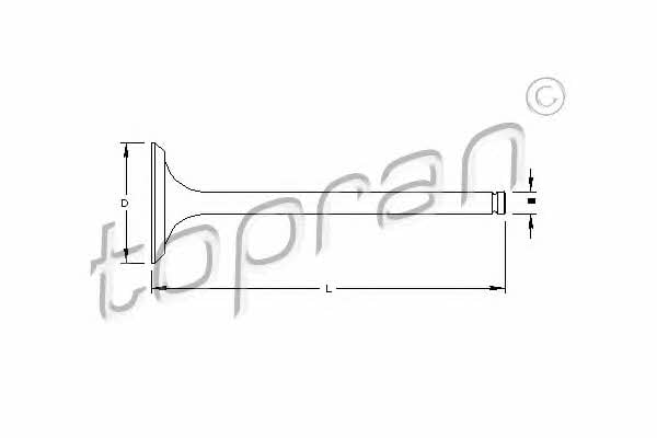Topran 201 268 Intake valve 201268: Buy near me in Poland at 2407.PL - Good price!