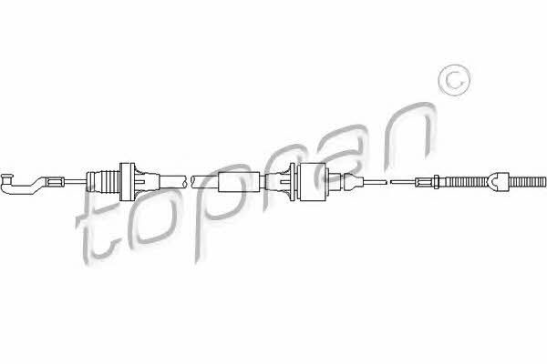 Topran 201 351 Clutch cable 201351: Buy near me in Poland at 2407.PL - Good price!