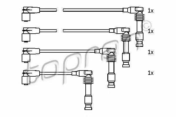 Topran 205 104 Zündkabel kit 205104: Kaufen Sie zu einem guten Preis in Polen bei 2407.PL!