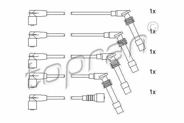 Topran 205 105 Zündkabel kit 205105: Kaufen Sie zu einem guten Preis in Polen bei 2407.PL!