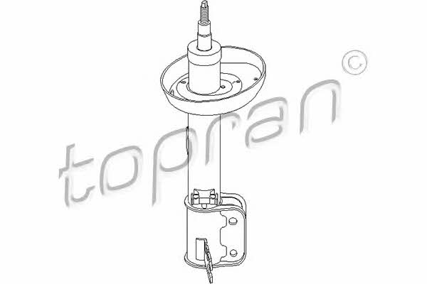 Topran 205 461 Front Left Gas Oil Suspension Shock Absorber 205461: Buy near me in Poland at 2407.PL - Good price!