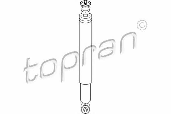 Topran 205 491 Rear oil and gas suspension shock absorber 205491: Buy near me in Poland at 2407.PL - Good price!