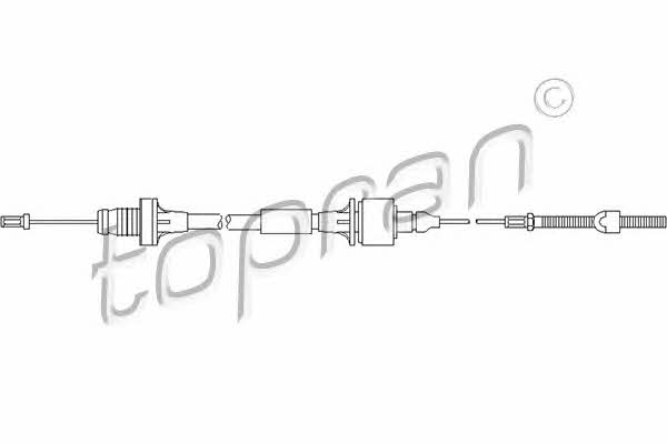 Topran 205 612 Clutch cable 205612: Buy near me in Poland at 2407.PL - Good price!