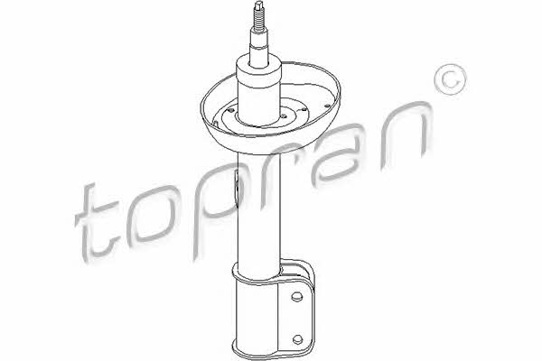 Topran 206 059 Front Left Gas Oil Suspension Shock Absorber 206059: Buy near me in Poland at 2407.PL - Good price!