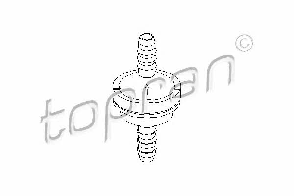 Клапан підсилювача гальм вакуумний Topran 206 111