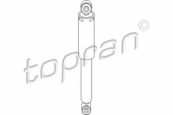 Topran 206 551 Rear oil and gas suspension shock absorber 206551: Buy near me in Poland at 2407.PL - Good price!