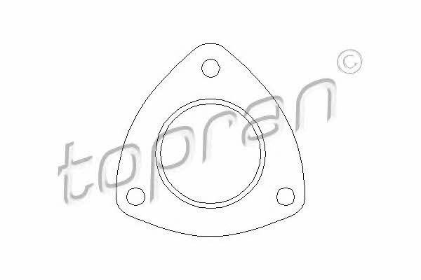 Topran 206 625 Exhaust pipe gasket 206625: Buy near me at 2407.PL in Poland at an Affordable price!