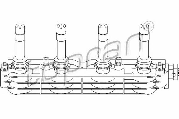 Topran 206 640 Ignition coil 206640: Buy near me in Poland at 2407.PL - Good price!