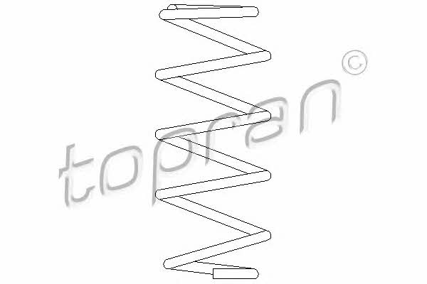 Topran 207 001 Пружина подвески передняя 207001: Отличная цена - Купить в Польше на 2407.PL!