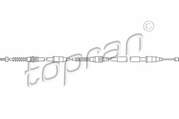 Topran 207 399 Parking brake cable left 207399: Buy near me in Poland at 2407.PL - Good price!